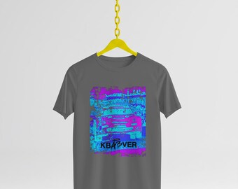 Camiseta Cyber Glitch Kenny Block / Camiseta con gráfico futurista