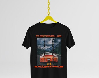 Camiseta Porsche GT3RS Mountain Scene - Impresión directa a prenda