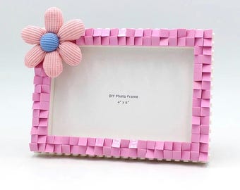 Lego Compatible Desk Decor | 4x6 Brick Photo Frame