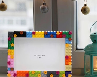 Brick Photo Frame Gift | Lego Compatible 4x6 Picture Frame