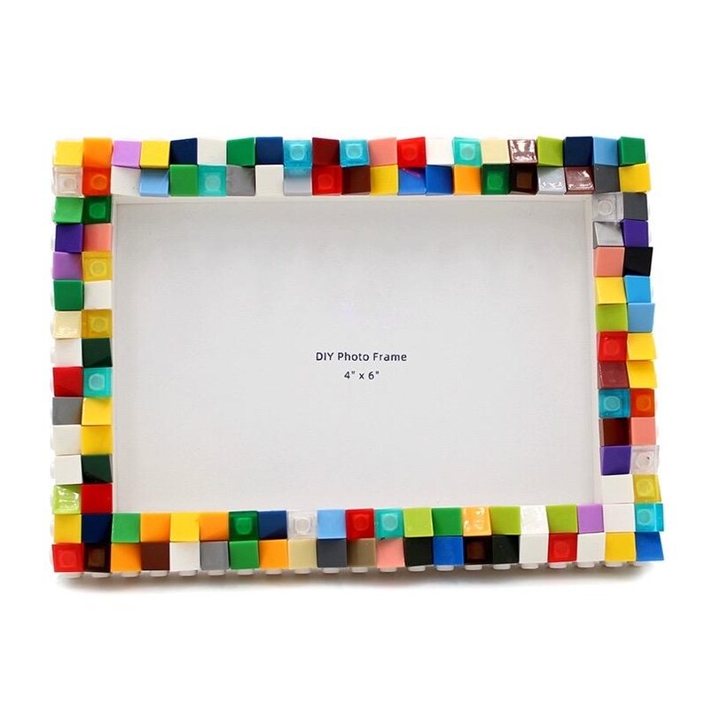DIY Lego Compatible Frame | 4x6 Buildable Brick Photo Frame - Etsy