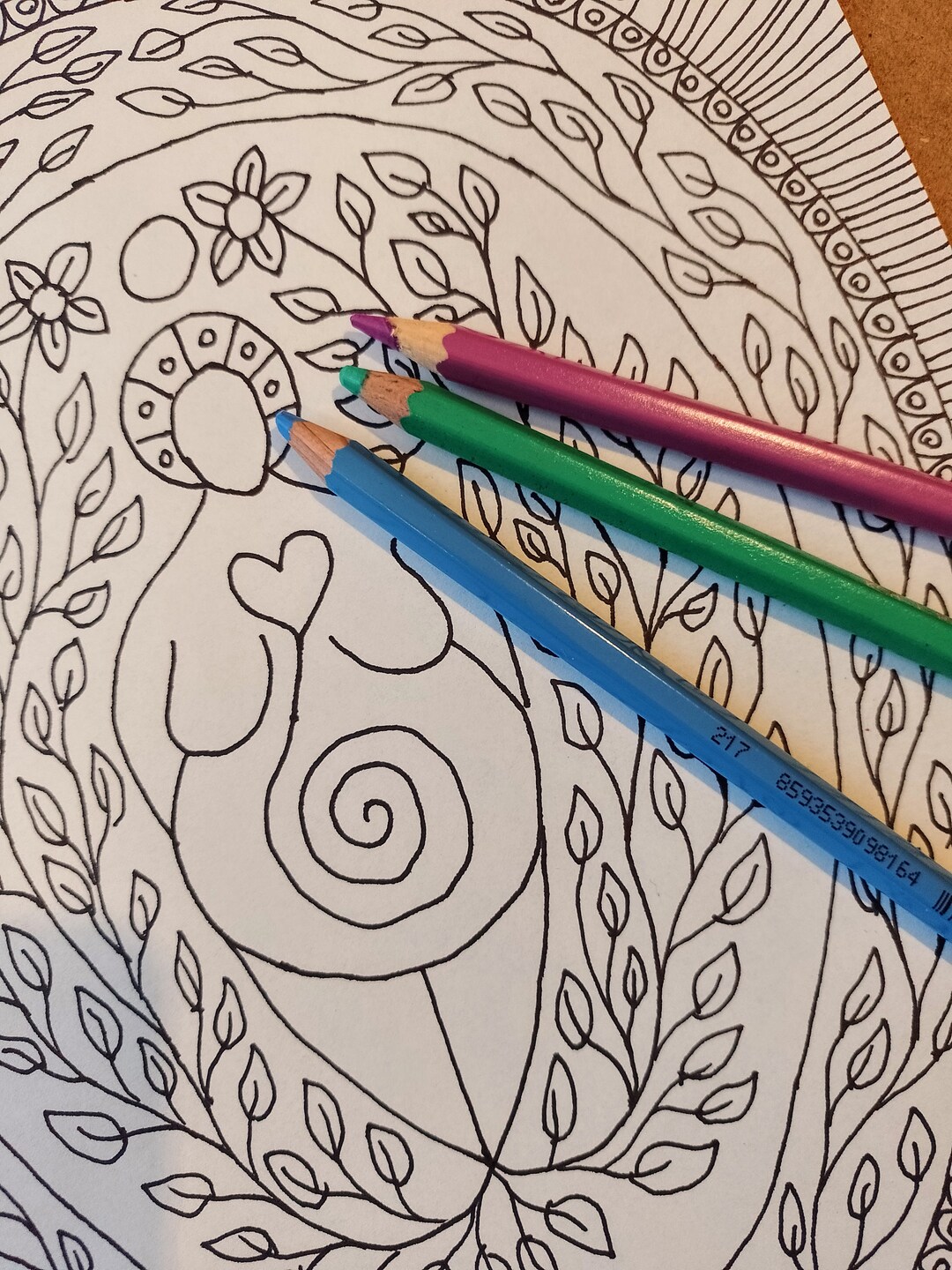 Printable Goddess Coloring Page, Pagan Coloring Page, Pagan Printable ...