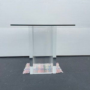 46x12 Clear Acrylic Table Top Bridge for Rectangular Pillar