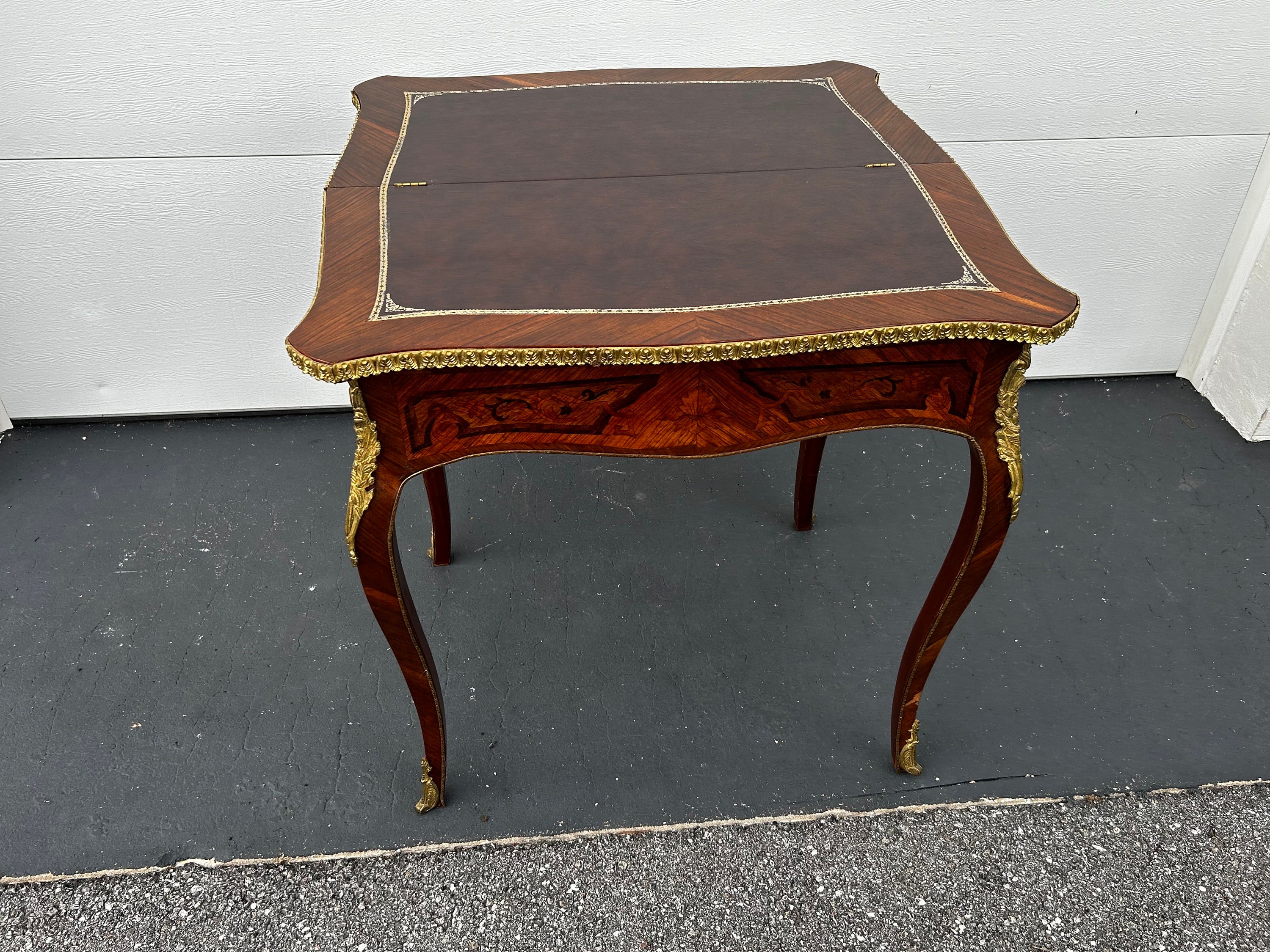 Flip Top Game Table Antique - Etsy