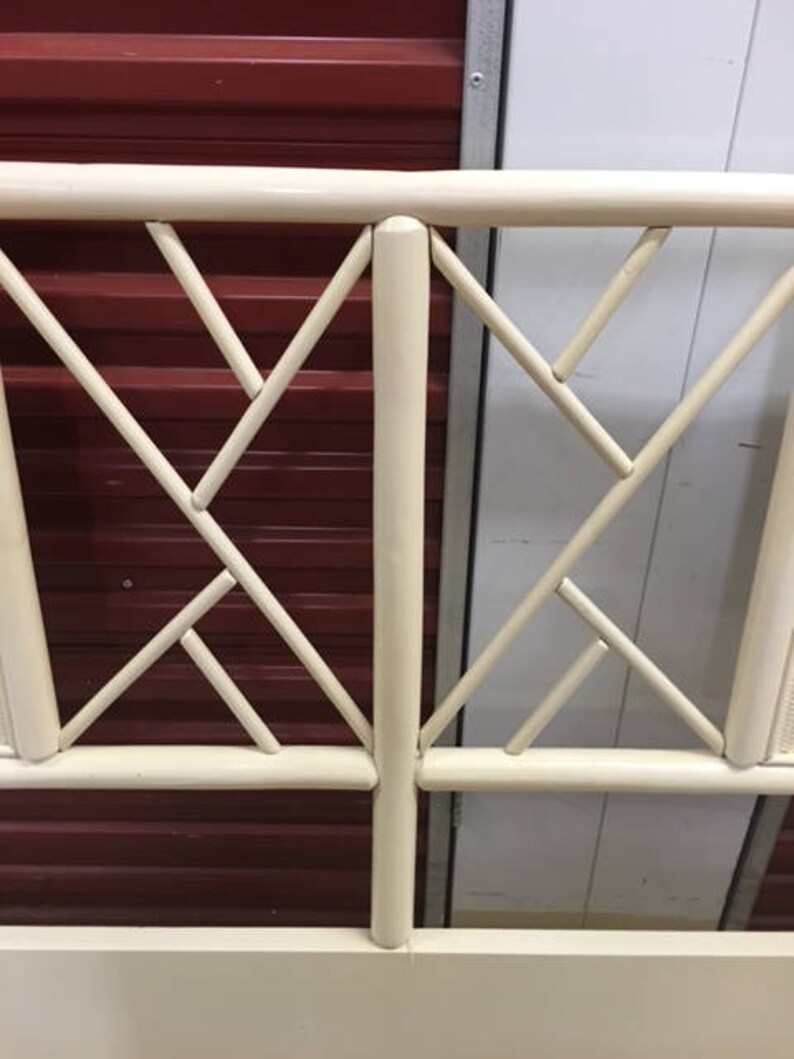 CHIPPENDALE FOR SALE Unique Multi Panel Chinese Chippendale King Headboard Decorative Finials High Posts Regency Decor