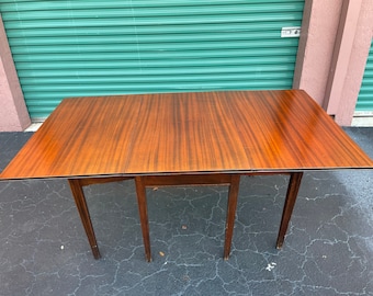 Mid Century Rectangular Rosewood Gatefold Table Which Can Seat 8 When Open