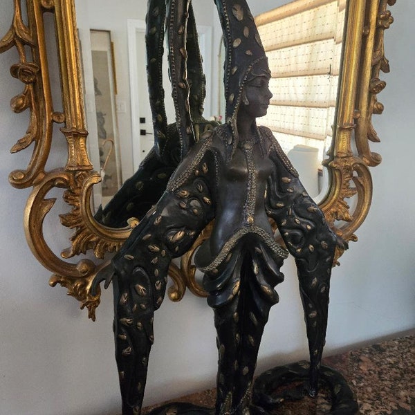 Large Bronze Erte 'Starfish' Sculpture Vintage Reproduction