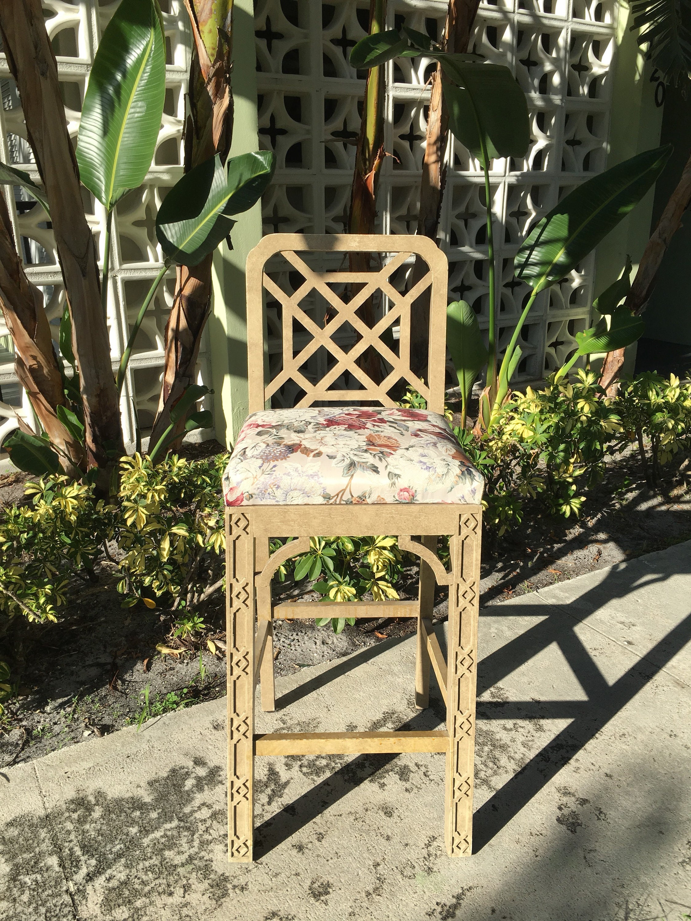 Bar Star Stunning Single Bar Stool Fretwork Bar Stool Etsy