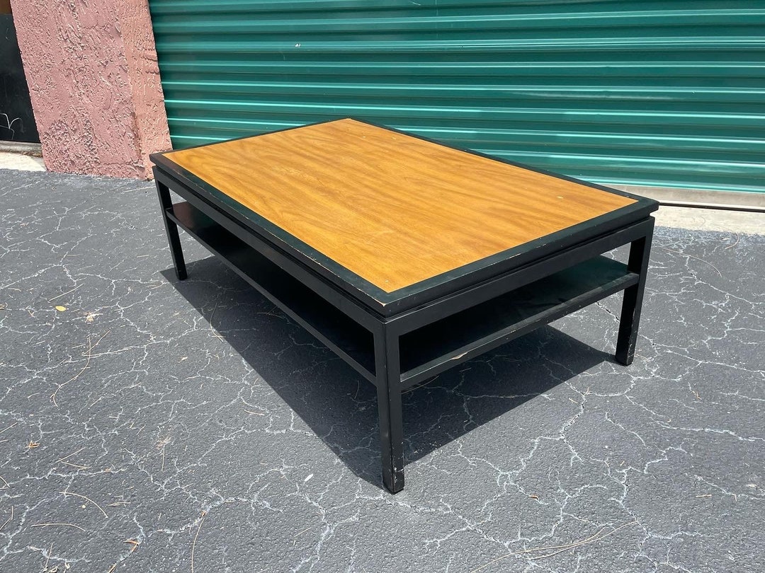 Edward Wormley for Dunbar Brass Tagged Two Tiered Coffee Table Etsy