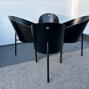 Philippe Starck Costes Set Of 4 Black Chairs for Driade 1980s