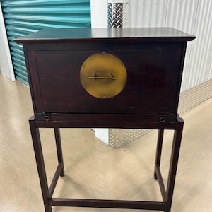Antique Asian Box Desk Resembles A Decorative Box On A Stand