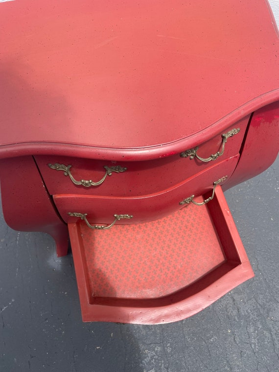 Red French Bombay Chest Salesman's Sample Mini Jewelr… Gem