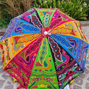 colorful patio umbrella Patio Umbrella Rainbow