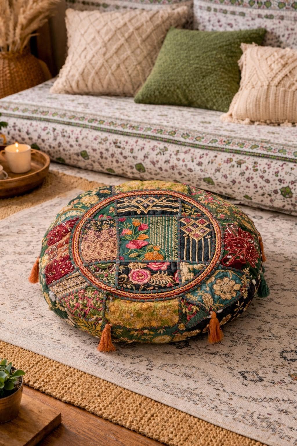 Floor Cushion Vintage - Etsy