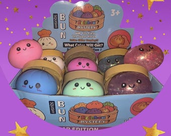 Squishy Coelho Viral | Brinquedo Anti-Stress Edição Açúcar | Presente Fofo para Aliviar o Estresse | Brinquedo Sensorial Anti-Stress | Squishy de Cor Misteriosa | Brinquedo de Mesa