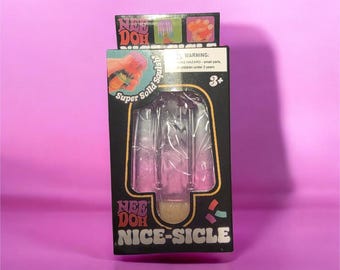NeeDoh Nice-Sicle Solid Squish Fidget Toy | Super Soft Sensory Stress Relief | Satisfying Squishy Fun