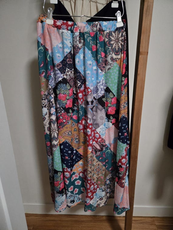 Patchwork Pattern Maxi skirt XL - image 2