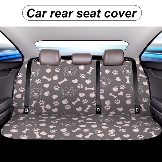Personalized Pet Back Seat Protector - Water-Resistant, Adjustable Fit
