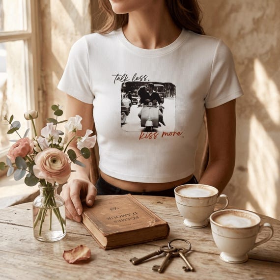 Vintage Kisses | Women’s slim fit cotton bow tied tee-shirt