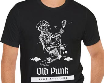Vintage grafisch T-shirt punk rocker | Punkcadeau uit de jaren 80