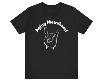 Aging Metalhead-shirt • Funny Rock Hand Heavy Metal-T-shirt