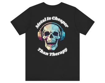 Grafisch T-shirt Metalhead Skull | Cadeau voor muziekliefhebber