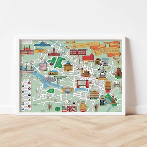 The Glasgow Alphabet - Landkarte - A2 (A5 gefaltet)