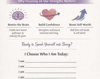The Daily I Am’s: Positive Self-Identity Worksheet