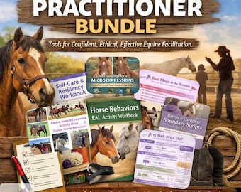 Equine assisted learning Practitioner Worksheets and Horse Activity Bundle.