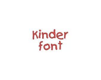 Kinder font. Multiple sizes 1-3 inches. INSTANT DOWNLOAD
