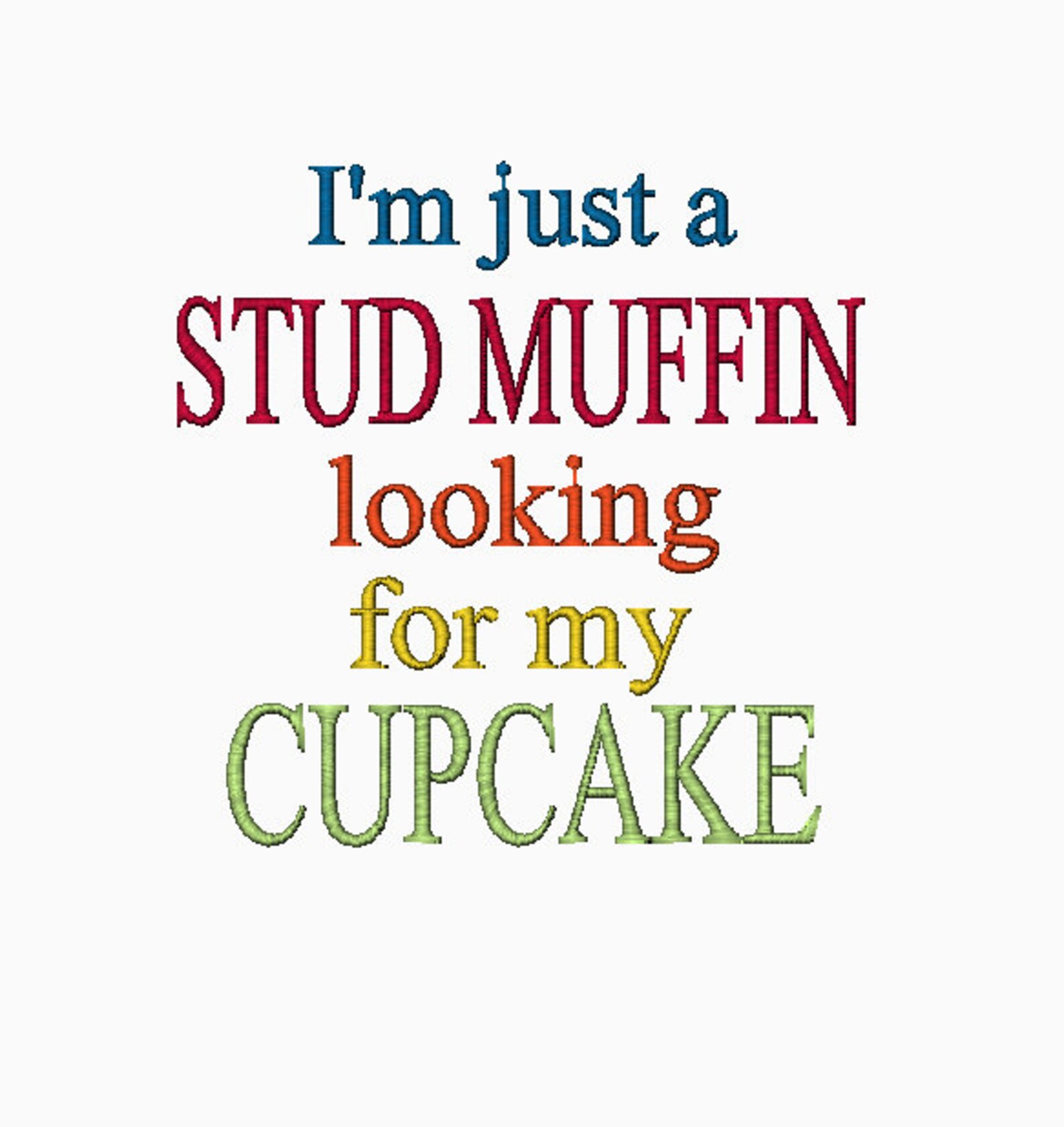 INSTANT DOWNLOAD I'm Just a Stud Muffin Looking for My Etsy