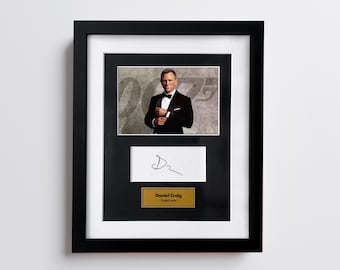 Foto autógrafa de Daniel Craig – Facsímil de foto firmada