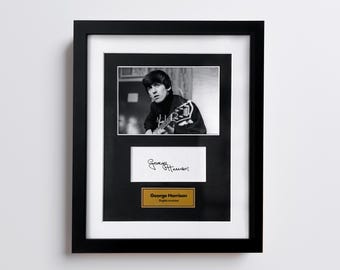 George Harrison Autograph Photo – Signed Photo Facsimile