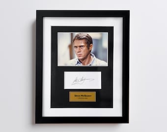 Steve McQueen Autograph Photo – Signed Photo Facsimile