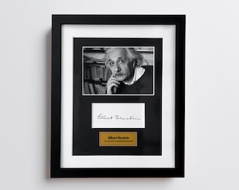 Albert Einstein Autograph Photo – Signed Photo Facsimile