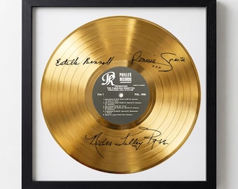 The Ronettes Signed Gold Vinyl Record Facsimile
