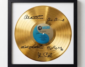 The Animals Signed Gold Vinyl Record Facsimile