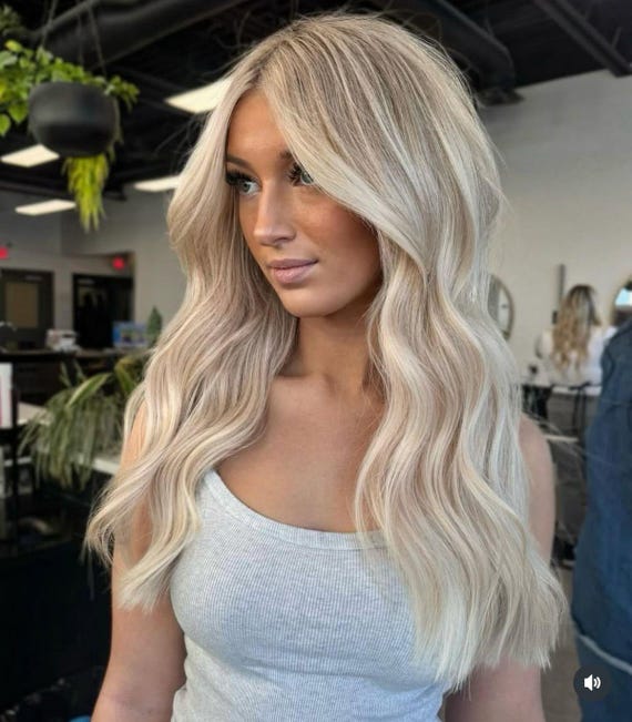 IMPROVED & NEW | 1000% Real human hair | 5x5 Lace top 16" Blonde Hair Wig | Pre-Plucked Bleached Knots