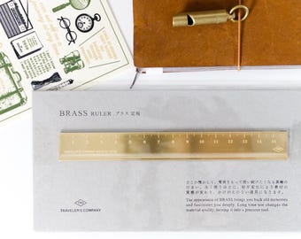 Traveler's Notebook: Brass Ruler (Traveler's Company, Midori, Christmas Gift)
