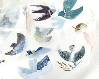 Bird Island' Clear PET Tape by Pion