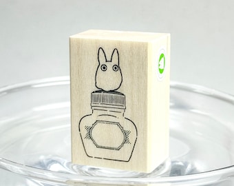 Frasco de tinta pequeno do Totoro do Studio Ghibli - Carimbo complementar para tinta (Elegância moderna)