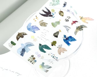 Conjunto de adesivos de transferência 'Bird Island' da Pion