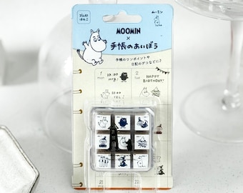 Conjunto de Carimbos em Miniatura para Planejador Moomin (Conjunto de 9)