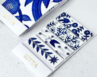 Hikari - Fita adesiva decorativa pré-cortada com detalhes em prata da KITTA
