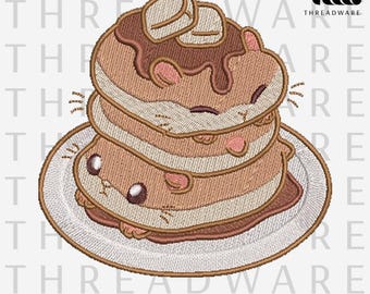 Kawaii Embroidery Designs Animals, Characters & Cute Art, Animal Embroidery Files, Cute Animal Embroidery, DST, PES, JEF, VP3 Files, Hamster