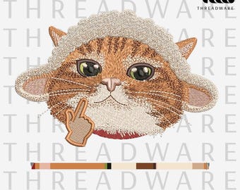 Funny Red Cat meme | Kawaii Cat Machine Pattern (Digital Download)