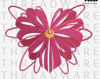 Heart Embroidery Design | Sailor Moon | Floral Heart Machine Embroidery Pattern | Valentine Heart | Instant Download | PES DST JEF |