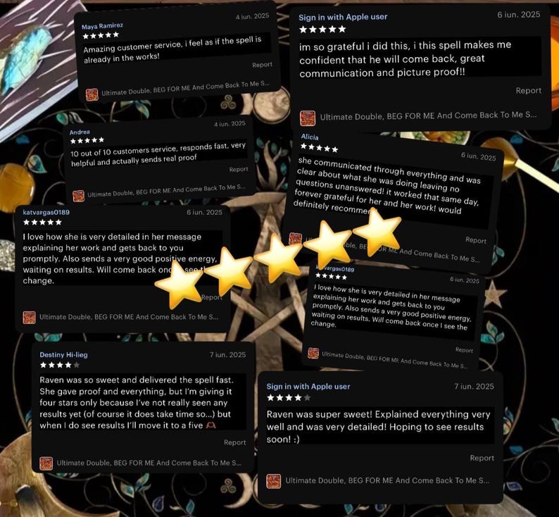 May include: Image featuring customer reviews with star ratings and text. Reviews mention positive experiences, fast responses, and detailed explanations. The reviews are on a dark background with decorative elements.