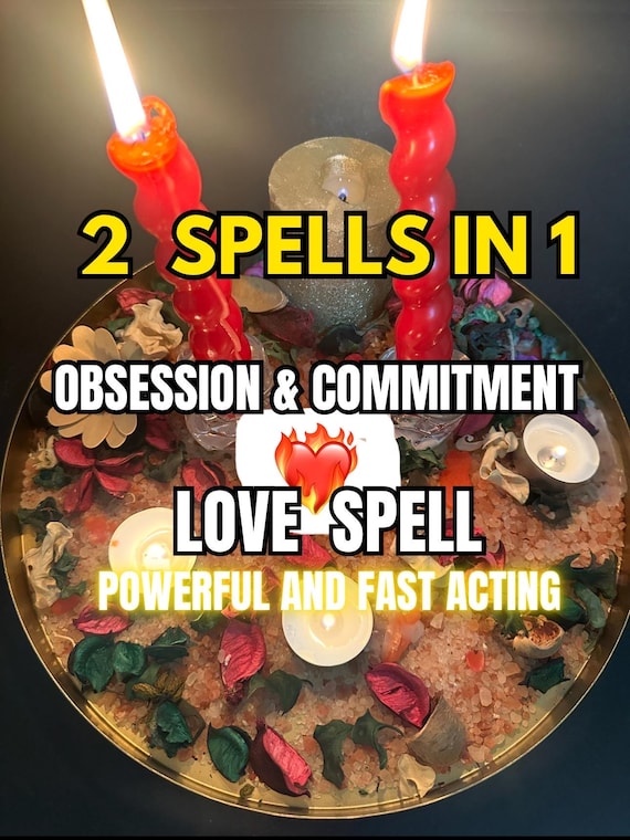 OBSESSION & COMMITMENT Love Spell,White Magic Binding,Deepen Devotion By WildWitchWoodByFreya,Same Day Photo Proof