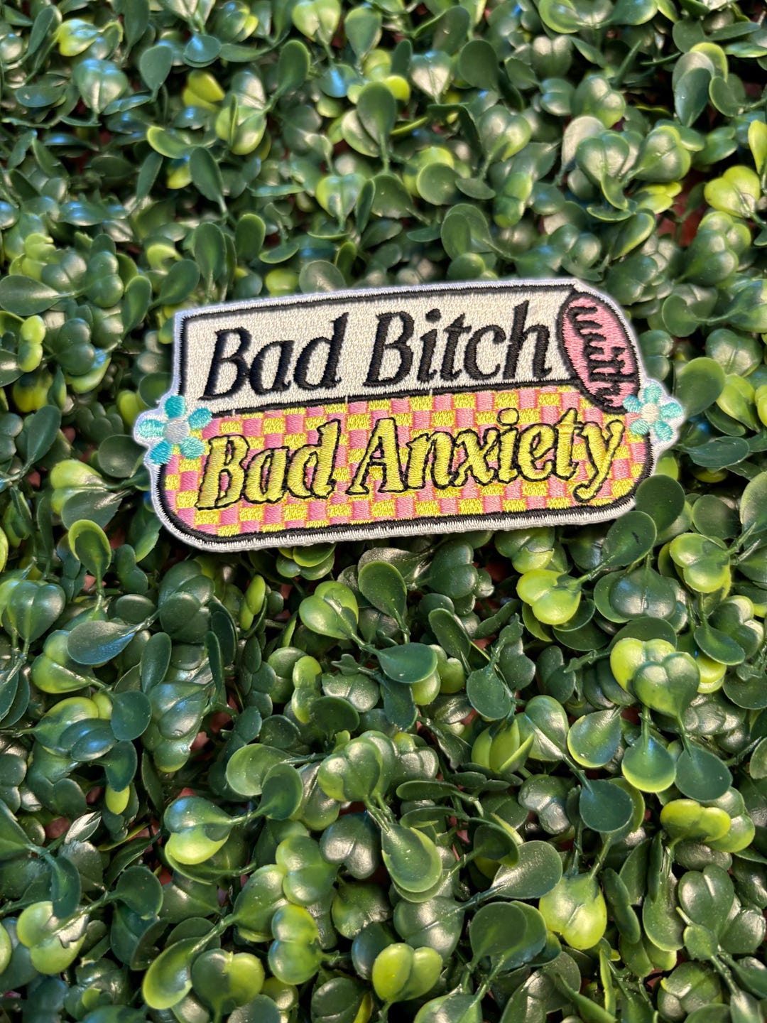 Bad B*tch Bad Anxiety Patch | Embroidered Iron-on Applique - Etsy